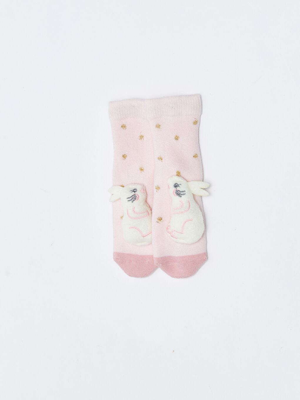 Lila Kız Bebek Oyuncaklı Ev Çorabı-1