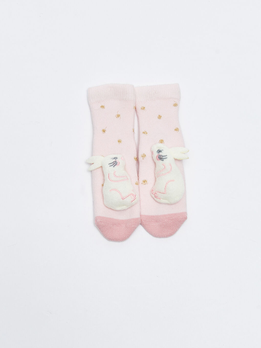 Lila Kız Bebek Oyuncaklı Ev Çorabı-2