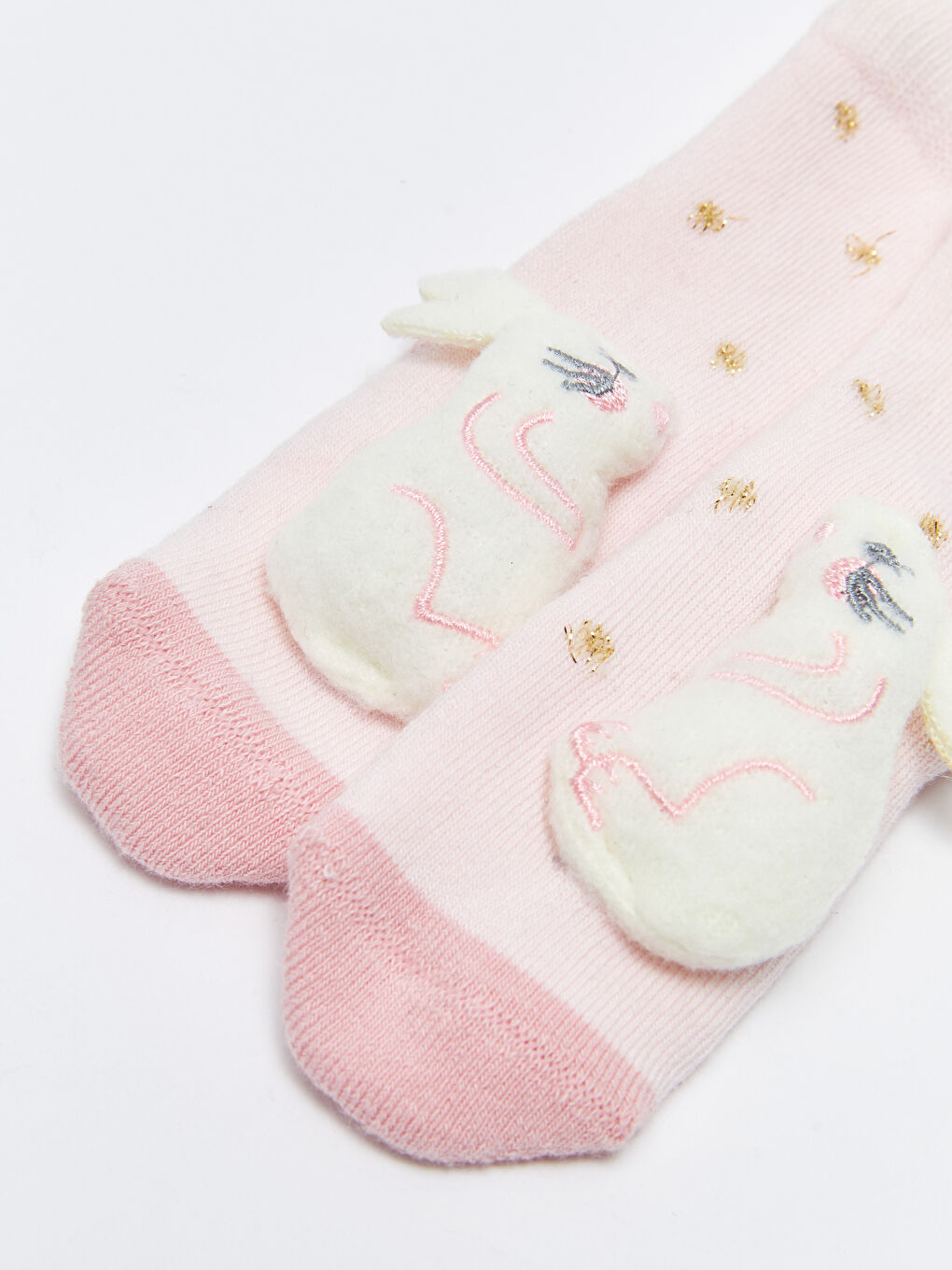 Lila Kız Bebek Oyuncaklı Ev Çorabı-3