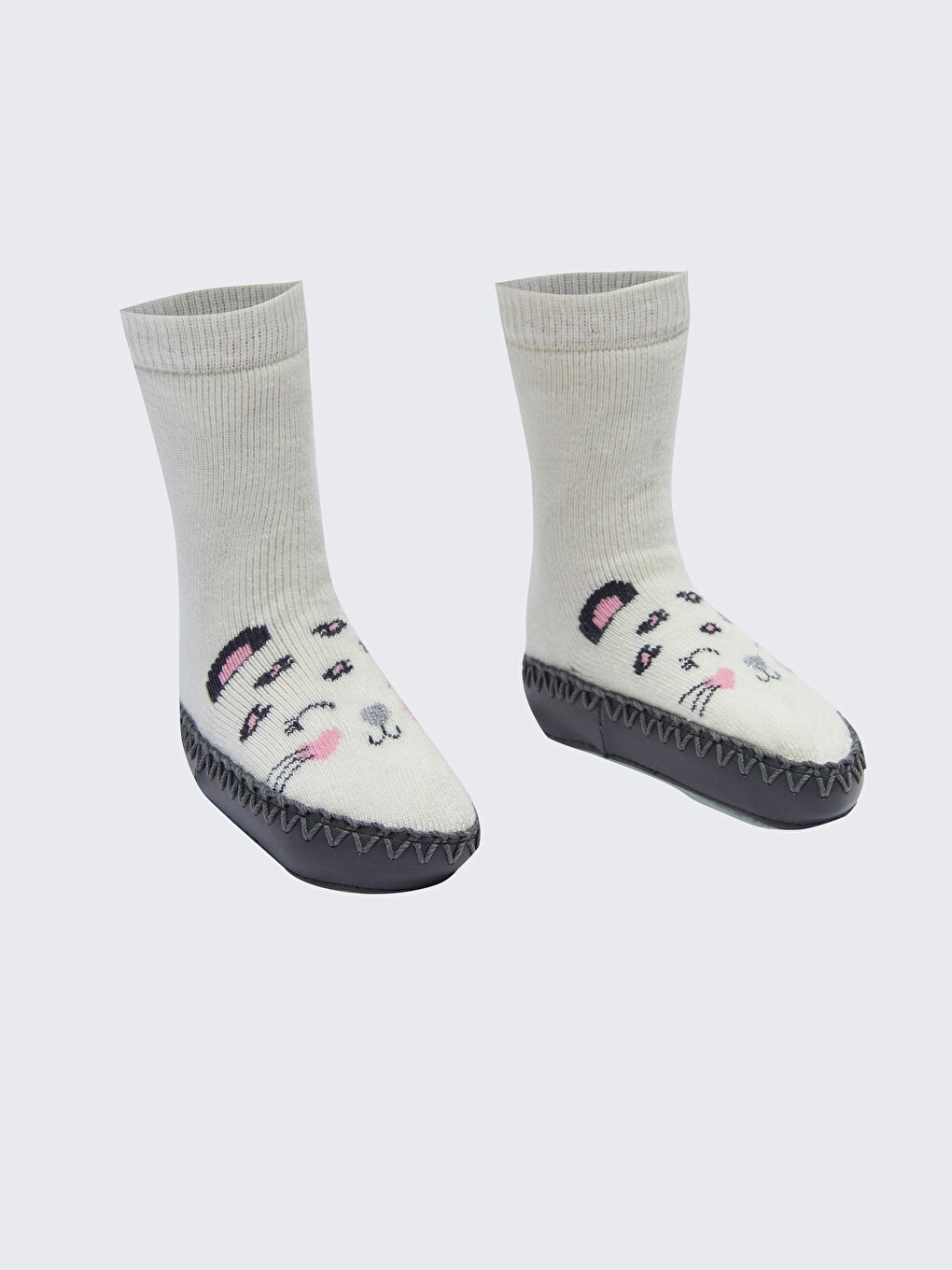 Gemusterte Baby Mädchen Home-Socken-1