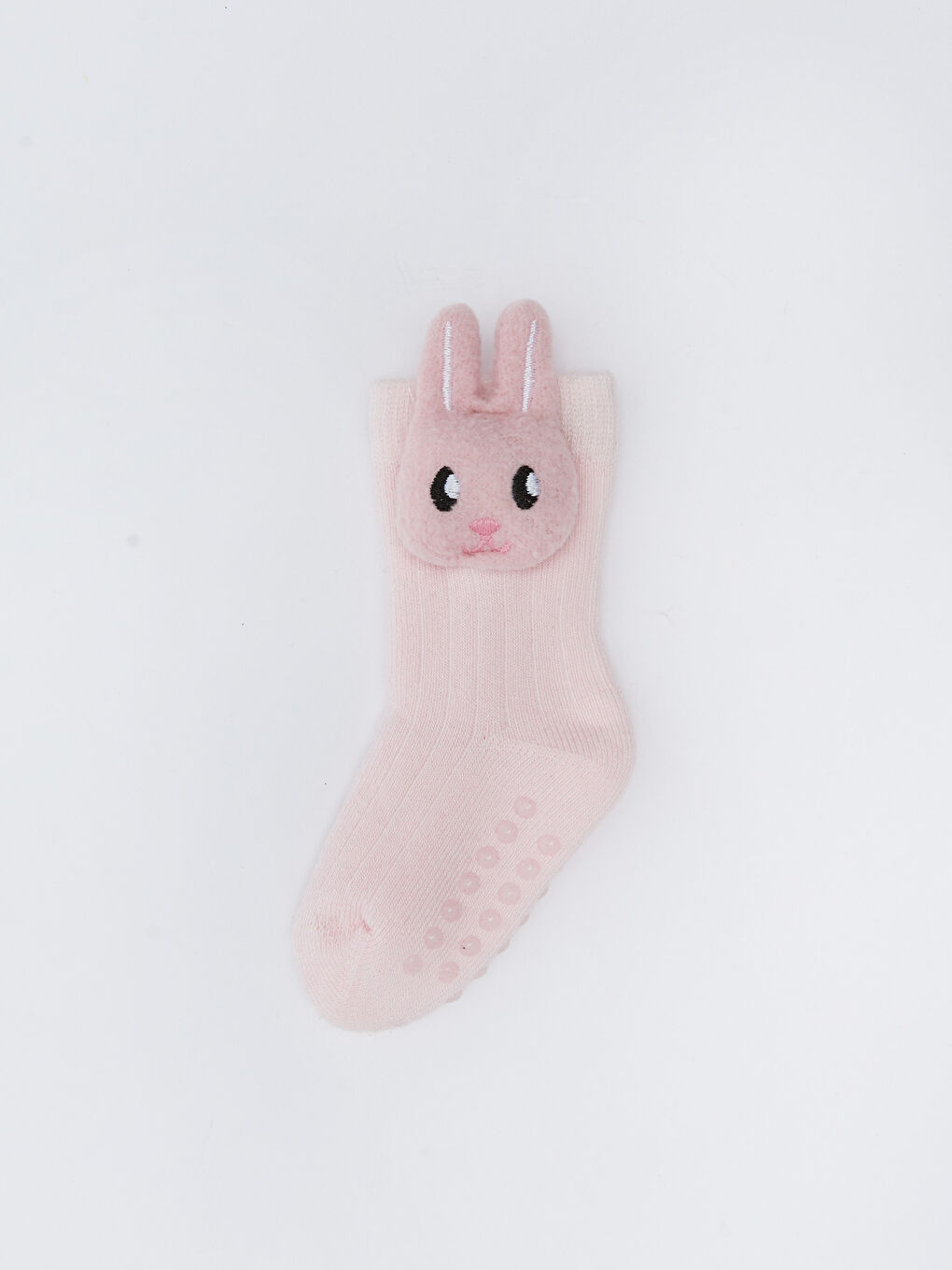 Pembe Kız Bebek Çıngıraklı Ev Çorabı-1