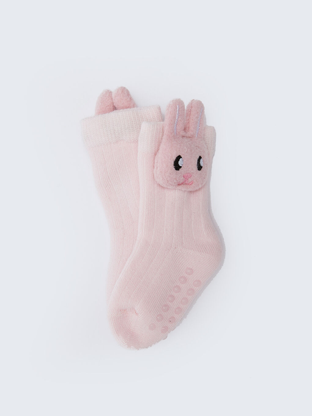 Pembe Kız Bebek Çıngıraklı Ev Çorabı-2