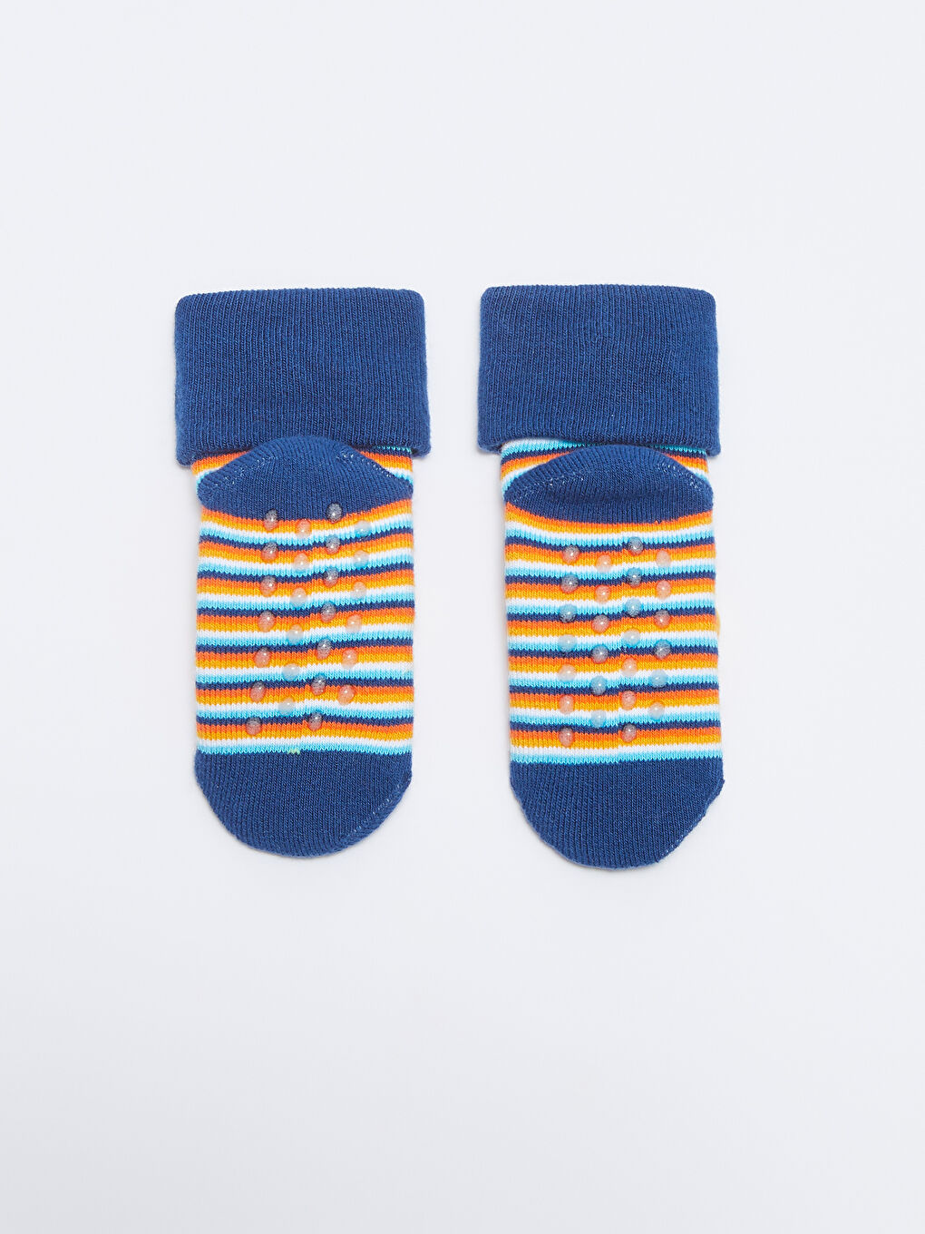 Lacivert Çıngıraklı Erkek Bebek Soket Çorap-3