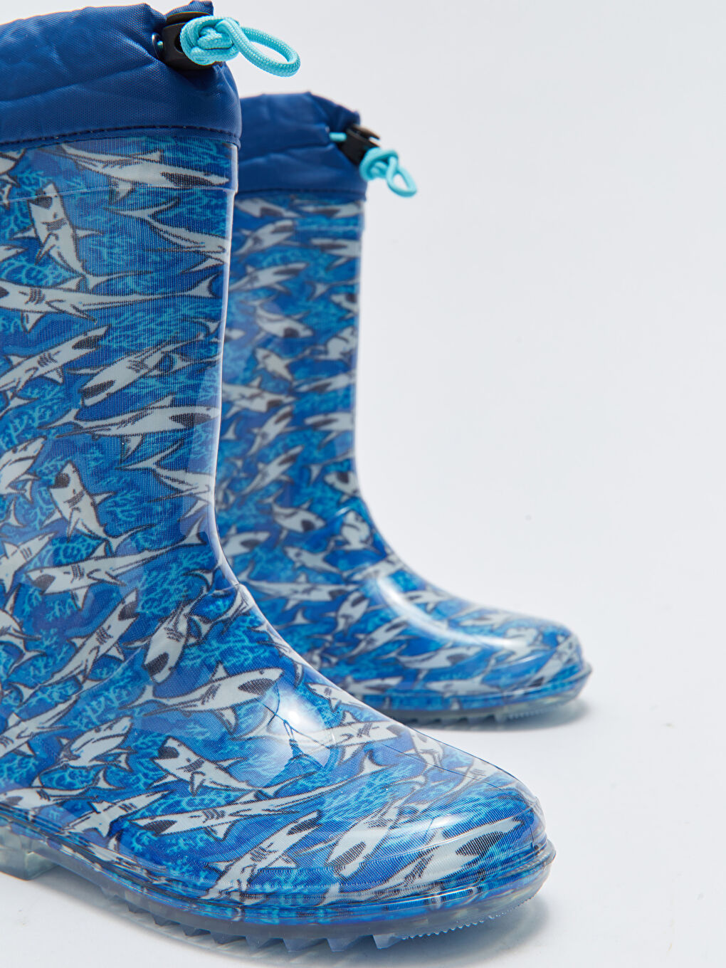 Printed Buckled Boys Rain Boots-2