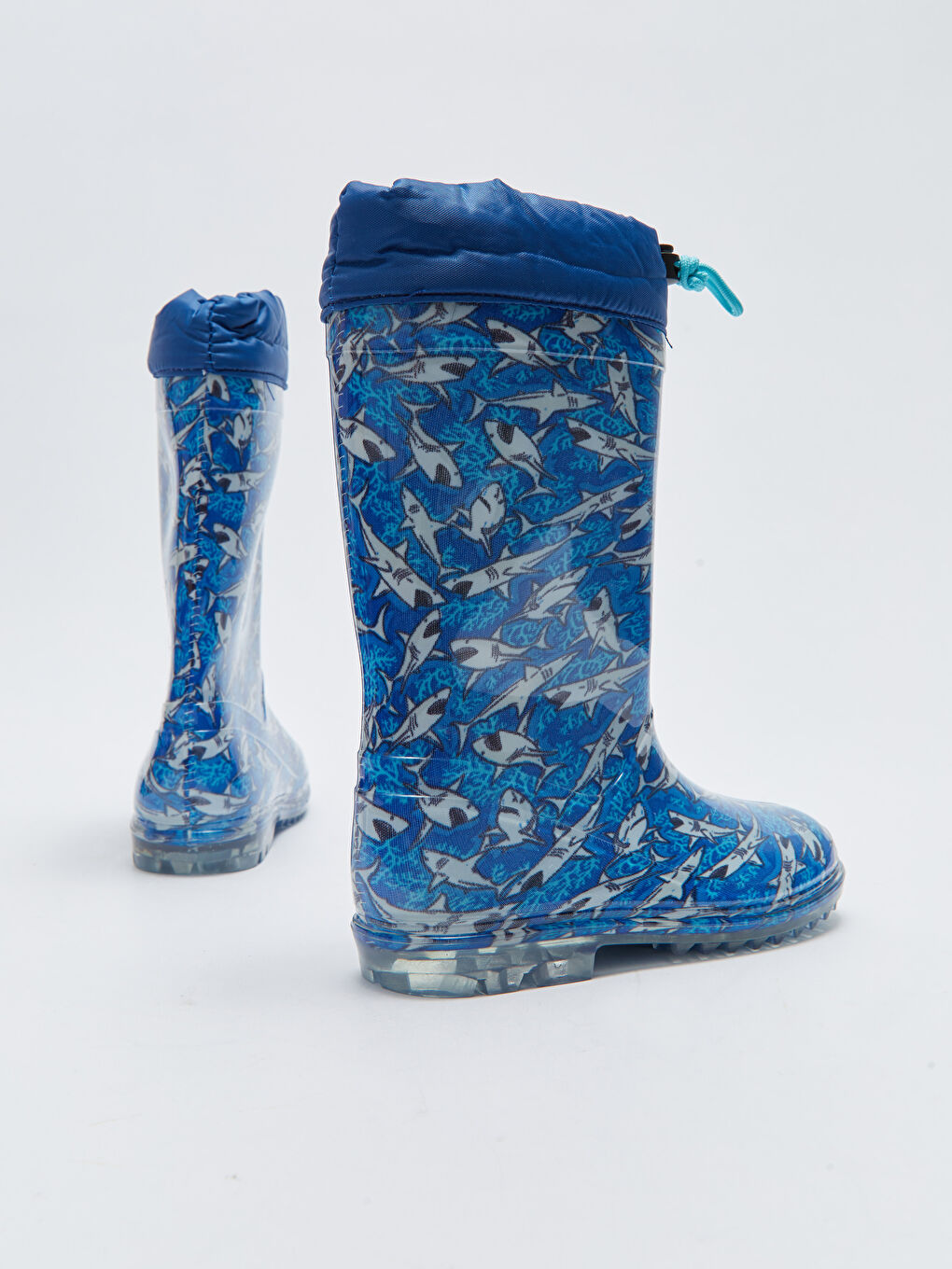 Printed Buckled Boys Rain Boots-4