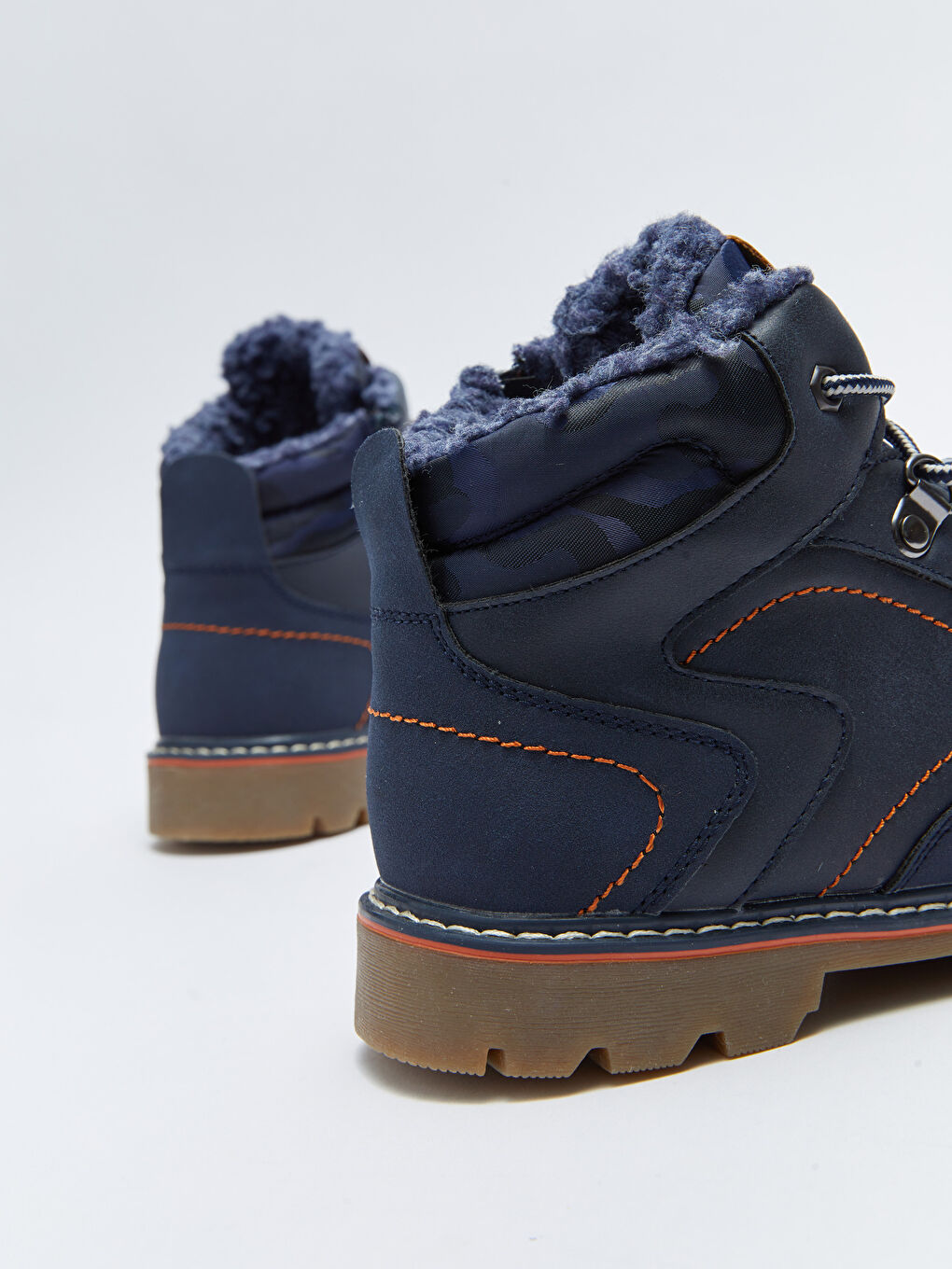 Lacivert Bağcık ve Fermuarlı Erkek Çocuk Bot-4