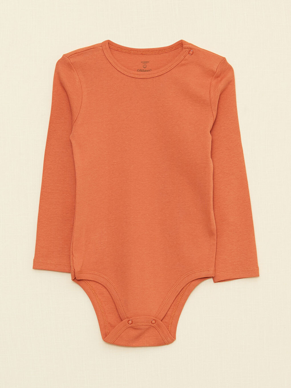 Crew Neck Long Sleeve Baby Boy Bodysuit with Snap Crotch 2-Pack-2