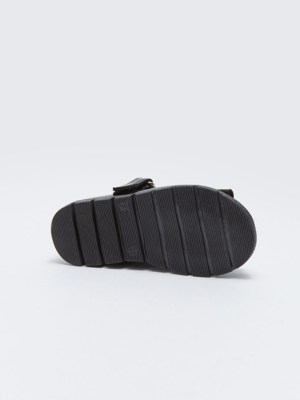 Hook and Loop Bow Detailed Girls' Flats-3