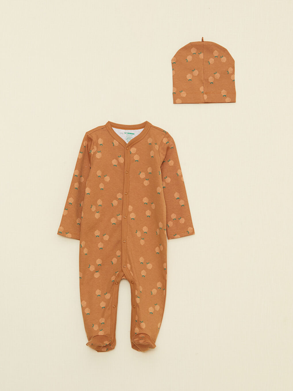 გრძელმკლავიანი ნაბეჭდი ორგანული ბამბის ახალშობილი ბიჭის საავადმყოფოს ნაკრები-1