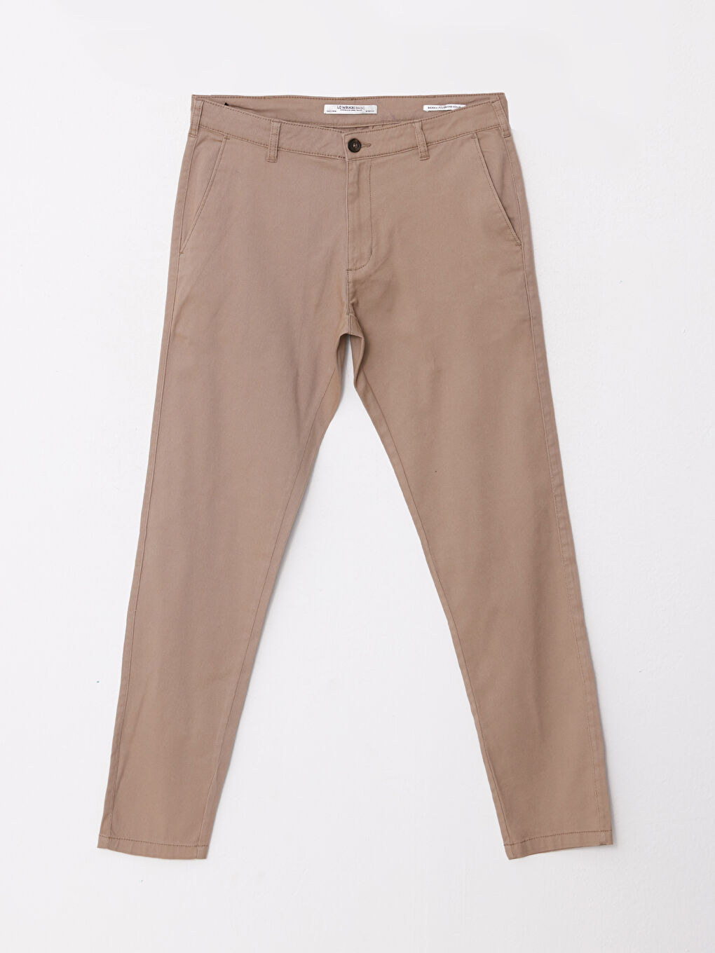 LCWAIKIKI Classic Bej Ekstra Dar Kalıp Gabardin Erkek Chino Pantolon - 5