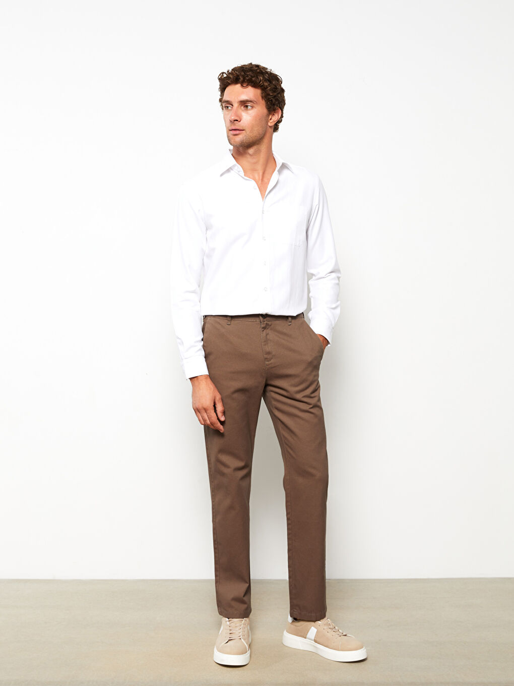 Pantaloni Chino Relax Fit Gabardine pentru Bărbați