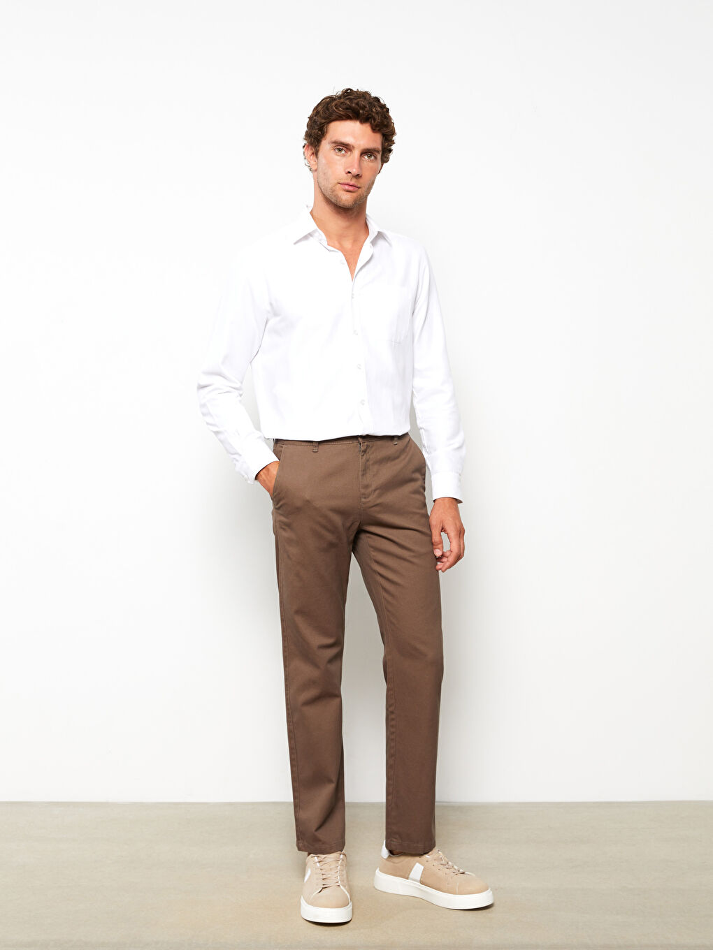 Pantaloni Chino Relax Fit Gabardine pentru Bărbați-2