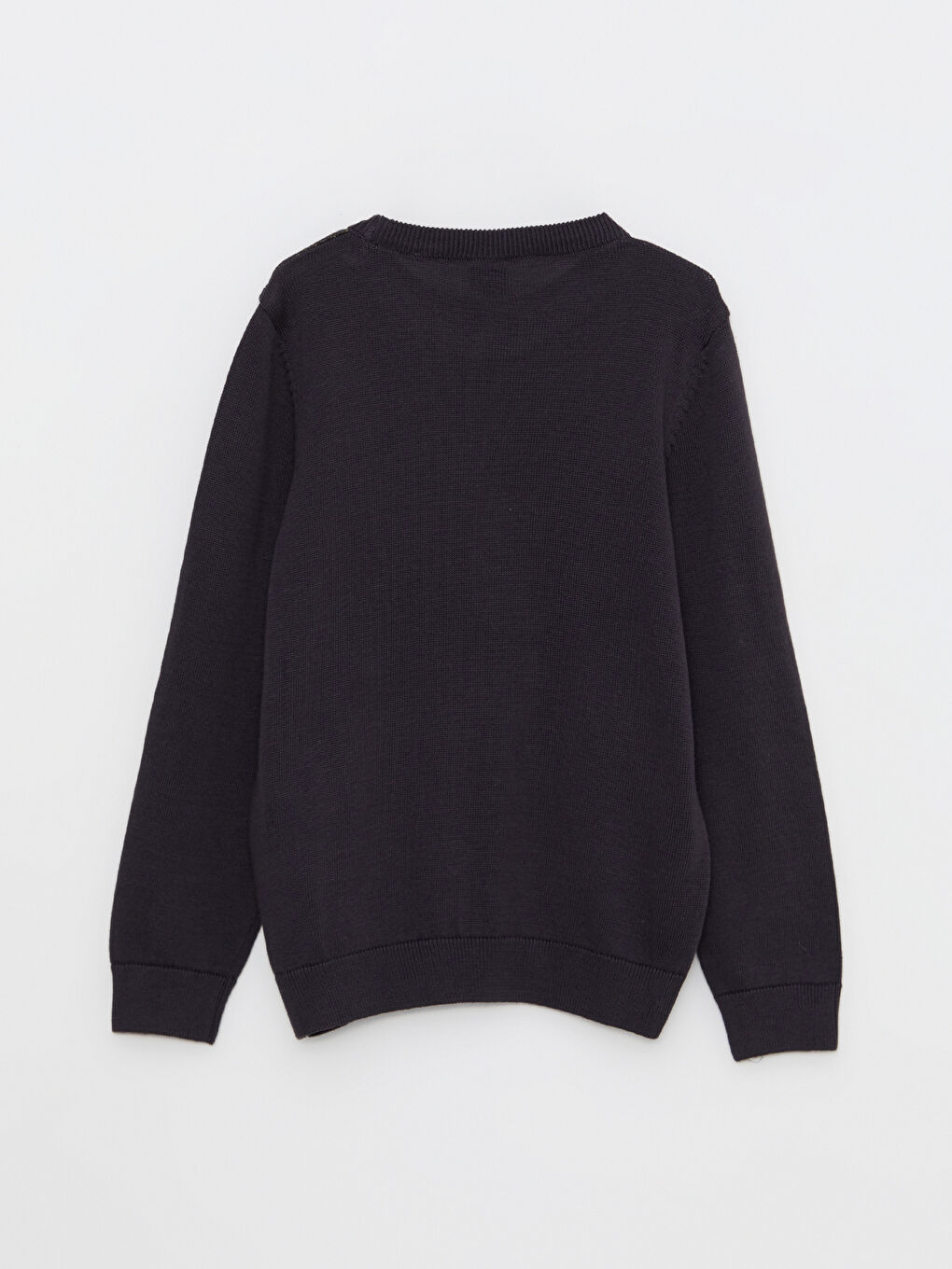 LCW Kids Bisiklet Yaka Baskılı Uzun Kollu Erkek Çocuk Triko Kazak -W22202Z4-HJB