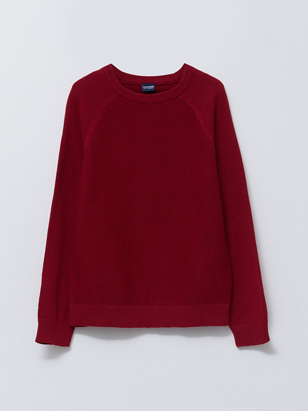 Crew Neck Basic Long Sleeve Boys' Knitwear Sweater