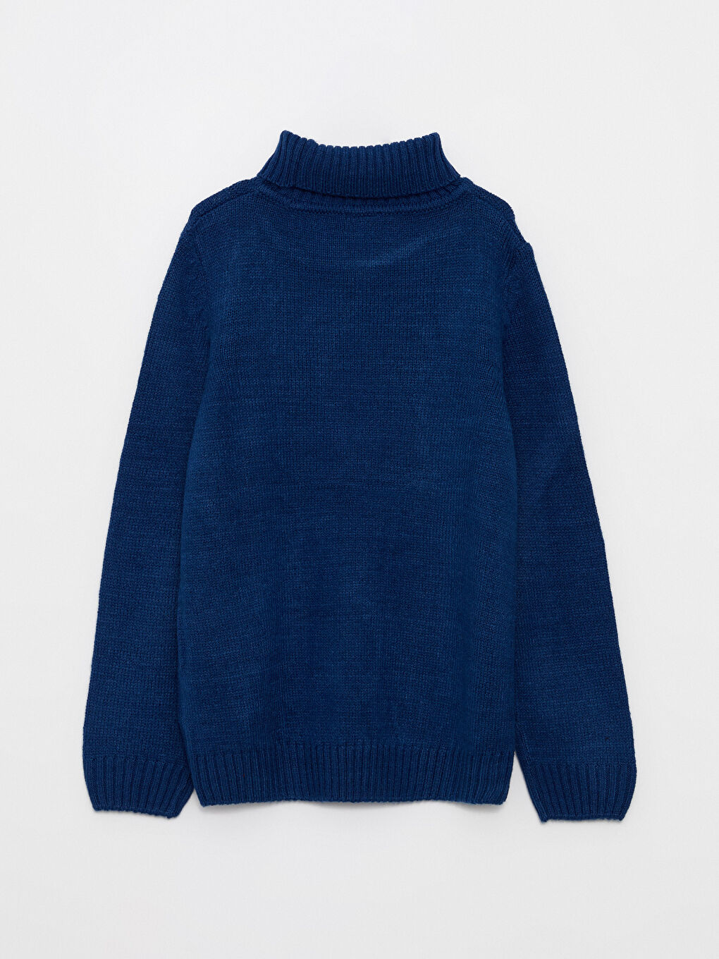LCW Kids Turtleneck Braided Patterned Long Sleeve Boy Tricot Sweater -W22240Z4-S8E