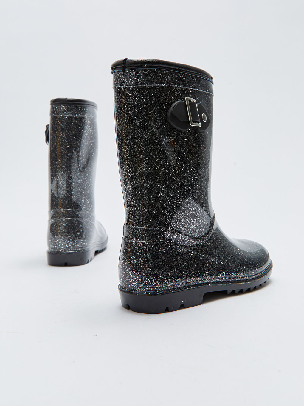 LCW STEPS Glitter Look Buckle Detailed Girls Rain Boots -W22252Z4-HUC