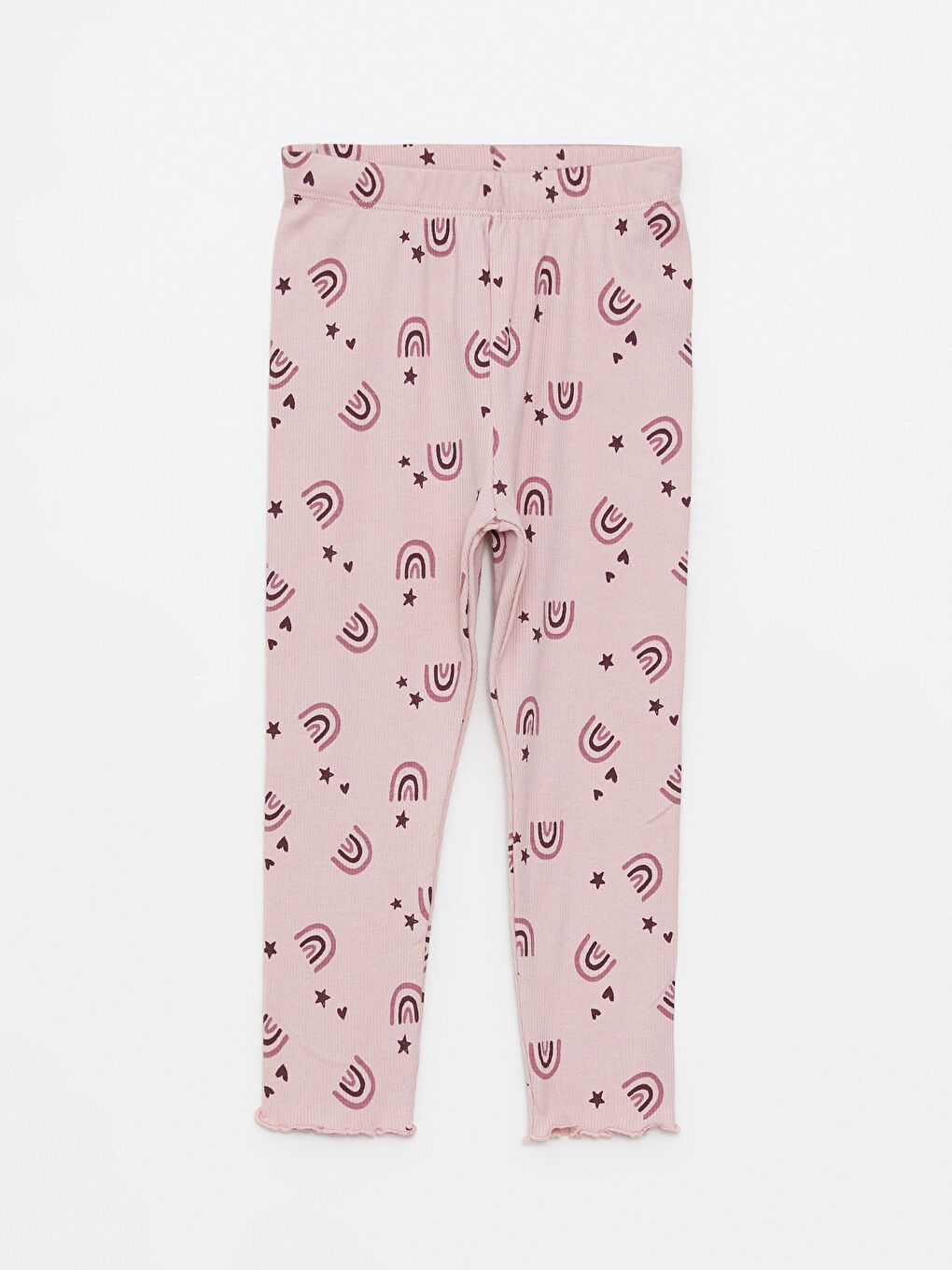 Crew Neck Long Sleeve Printed Baby Girls' Pyjama Set-2