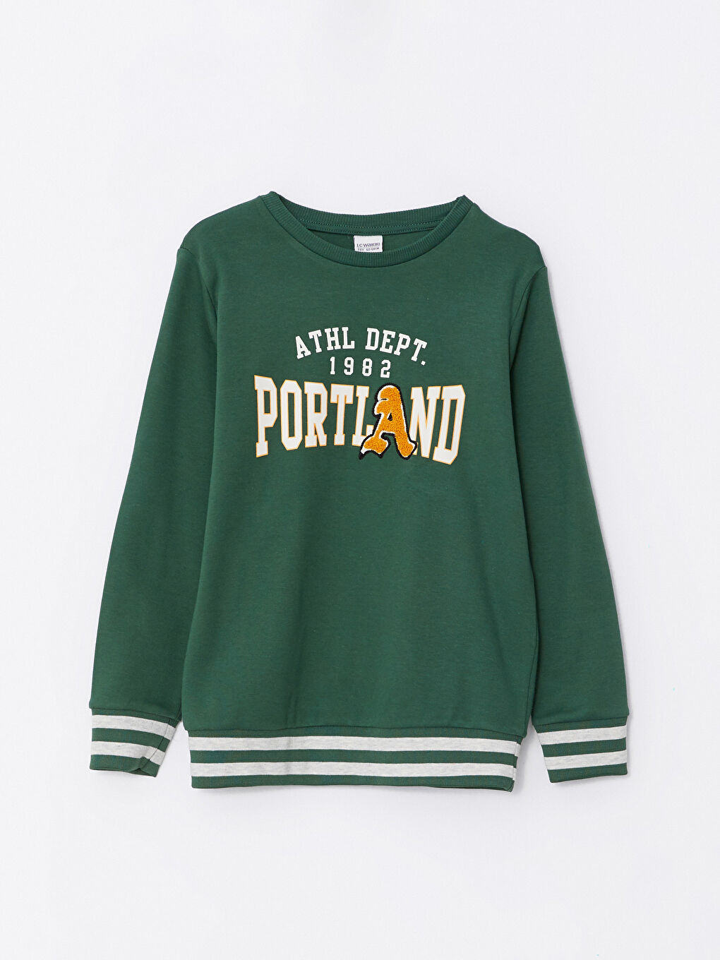 Crew Neck Printed Long Sleeve Boys' Sweatshirt-3