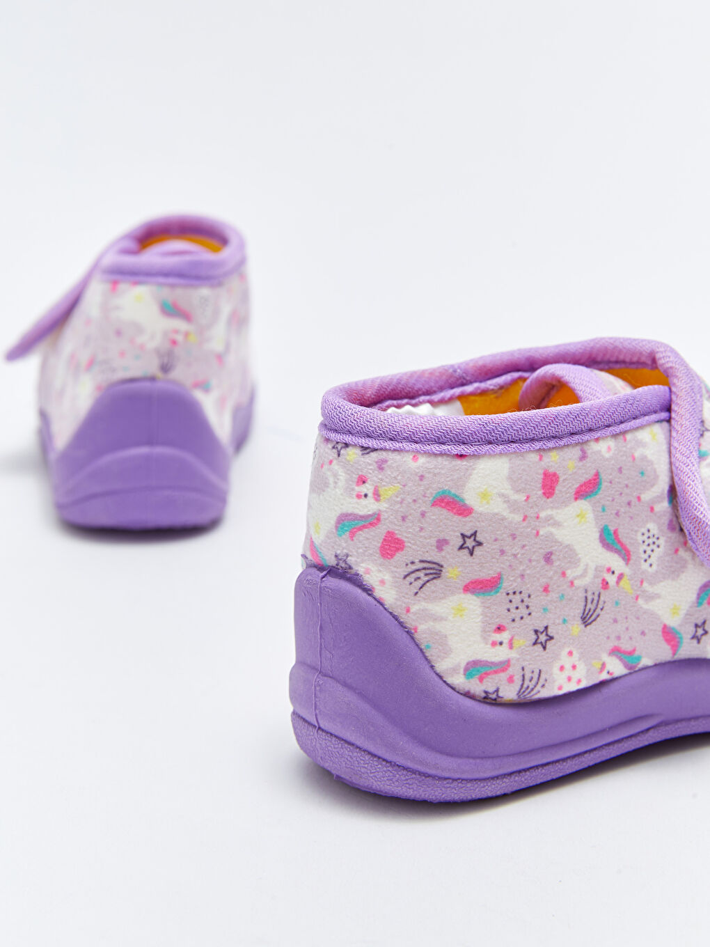 Printed Velcro Closure Baby Girl Panduf-4