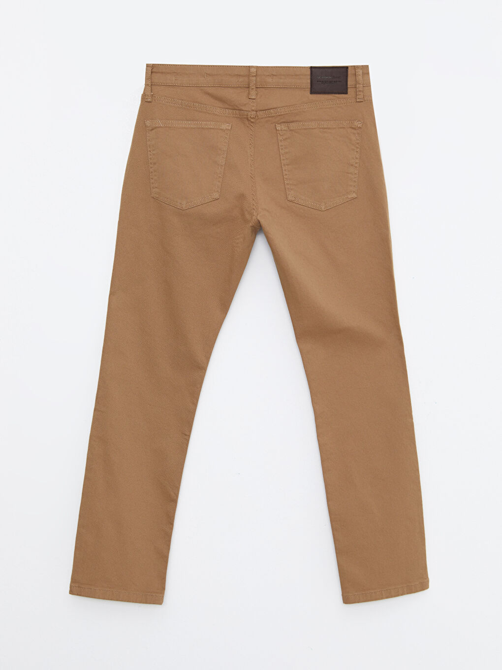 LC WAIKIKI Kahverengi Dar Kalıp Gabardin Erkek Chino Pantolon - 6