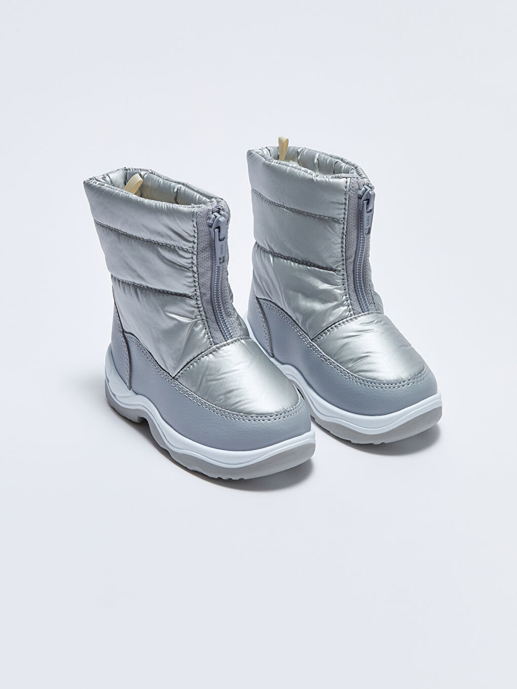 Bottes de neige brillantes à fermeture éclair pour bébé fille