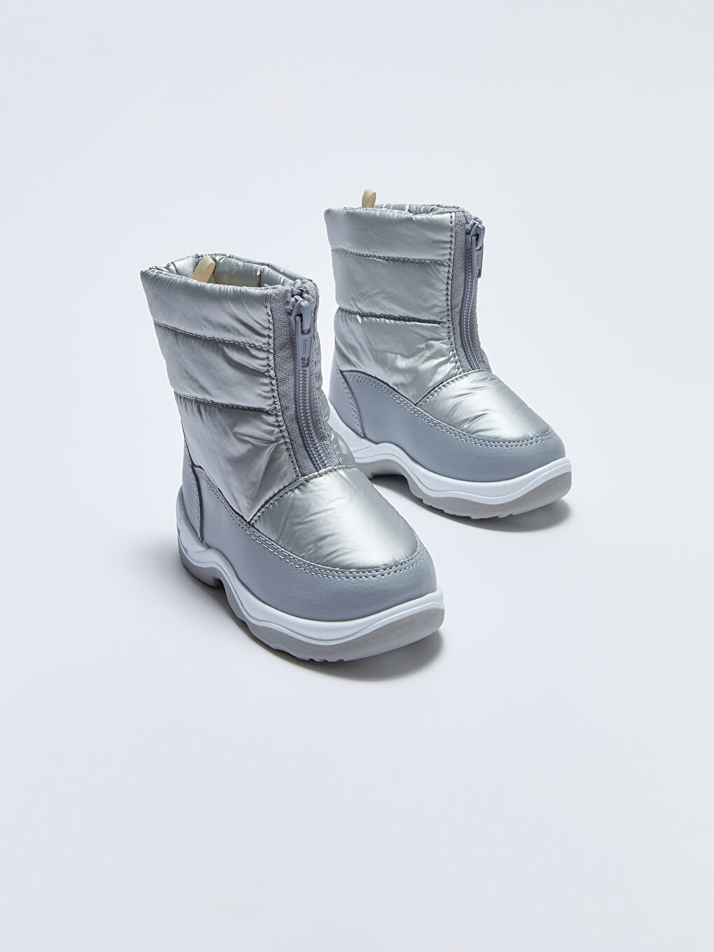 Bottes de neige brillantes à fermeture éclair pour bébé fille-2