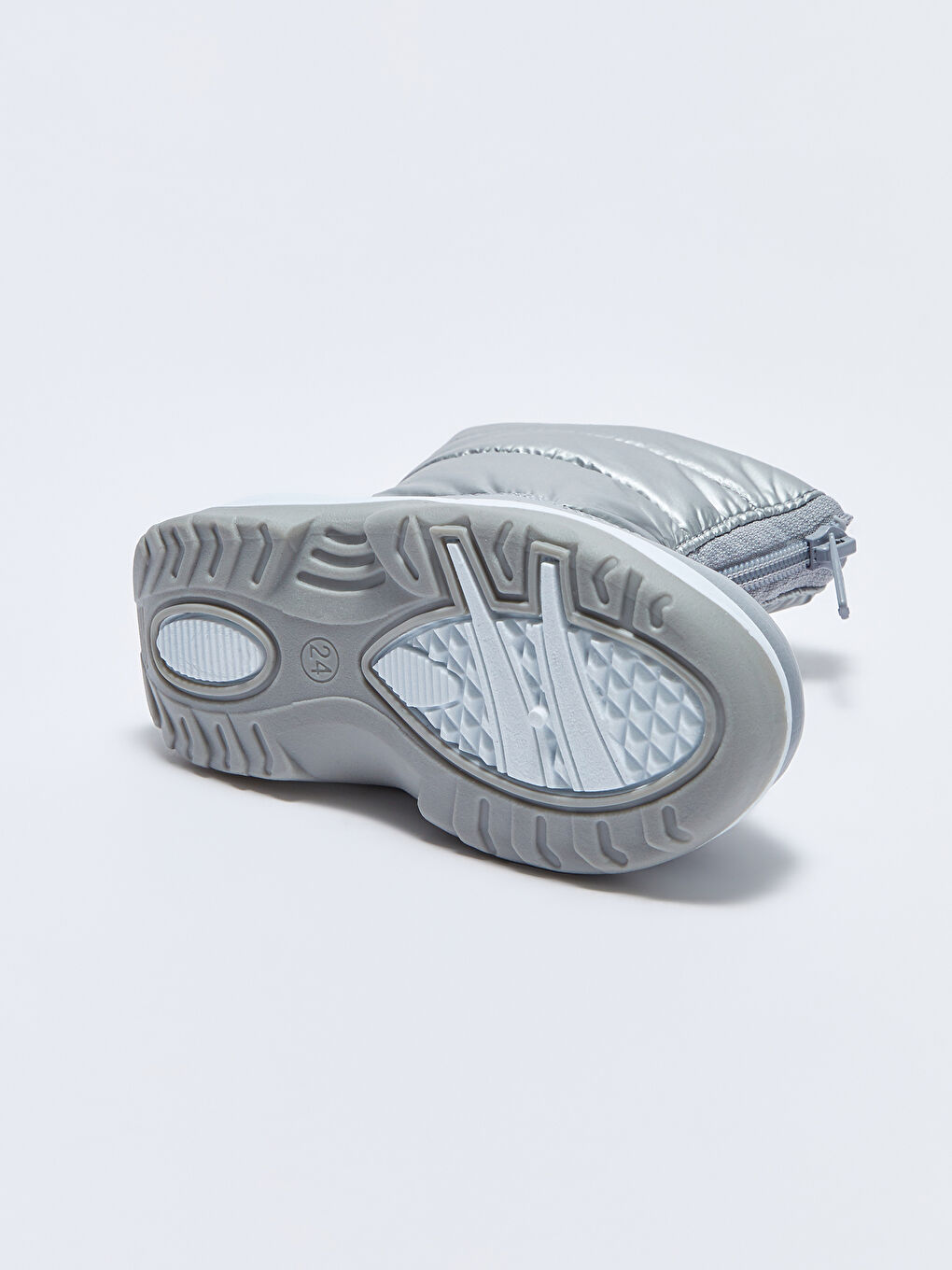 Bottes de neige brillantes à fermeture éclair pour bébé fille-4