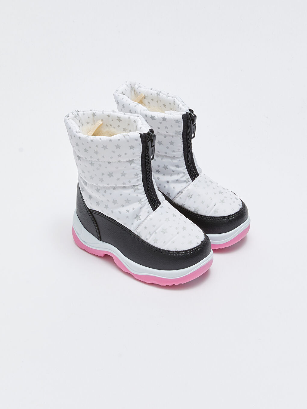 Сапоги для малышек девочек с принтом и молнией