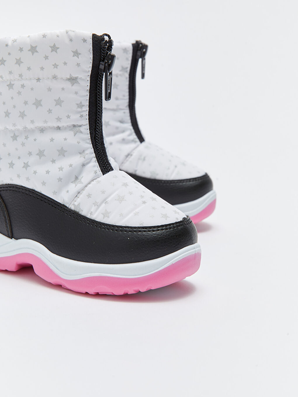 Сапоги для малышек девочек с принтом и молнией-2
