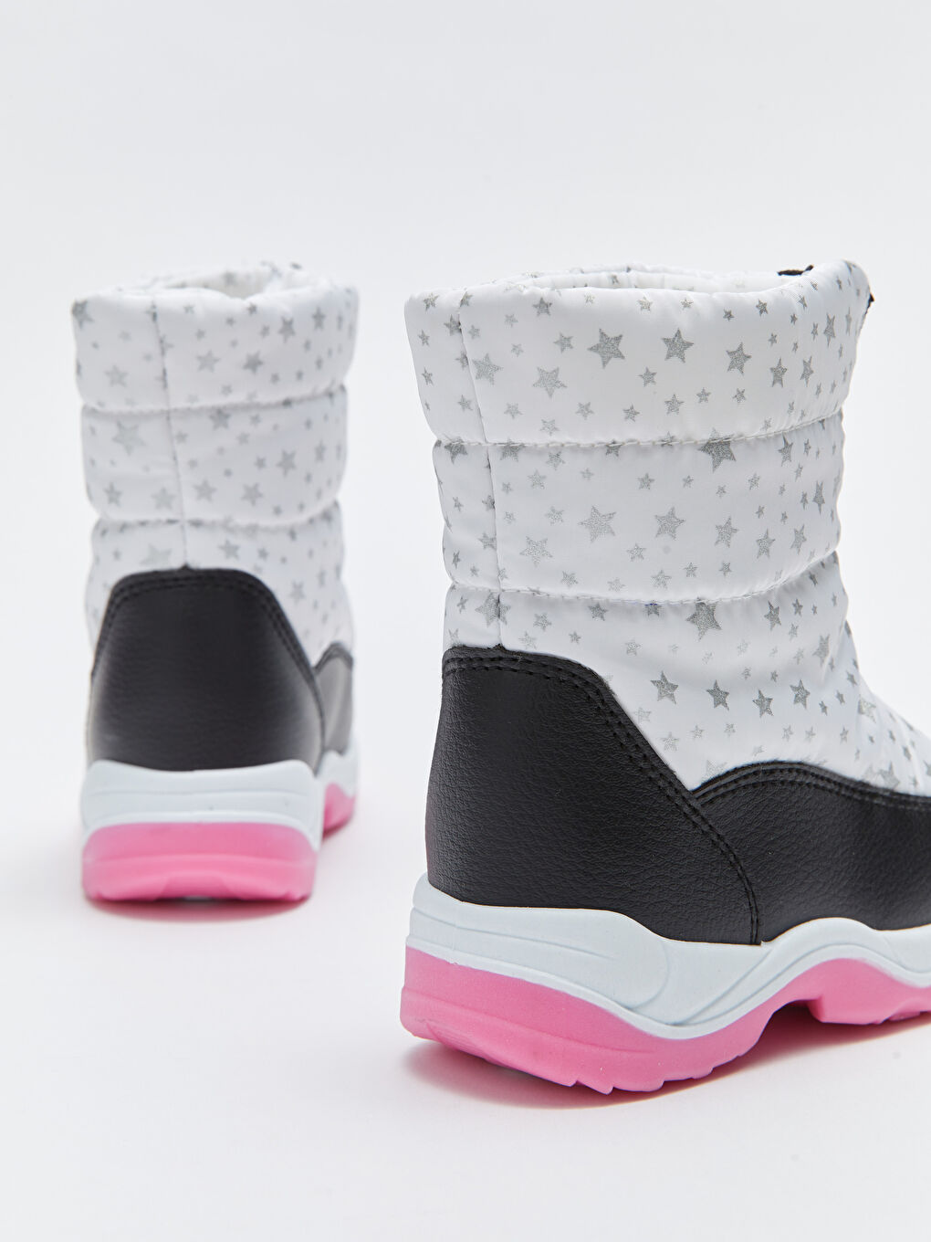 Сапоги для малышек девочек с принтом и молнией-4