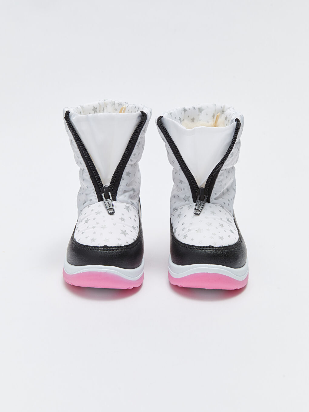 Сапоги для малышек девочек с принтом и молнией-5