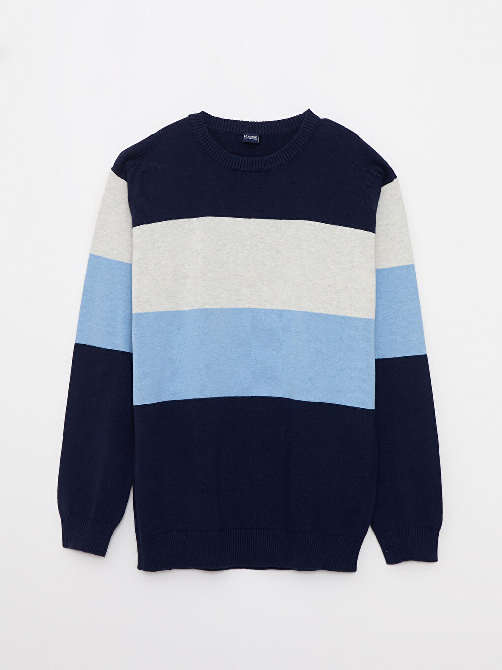 Crew Neck Striped Long Sleeve Boys' Knitwear Sweater