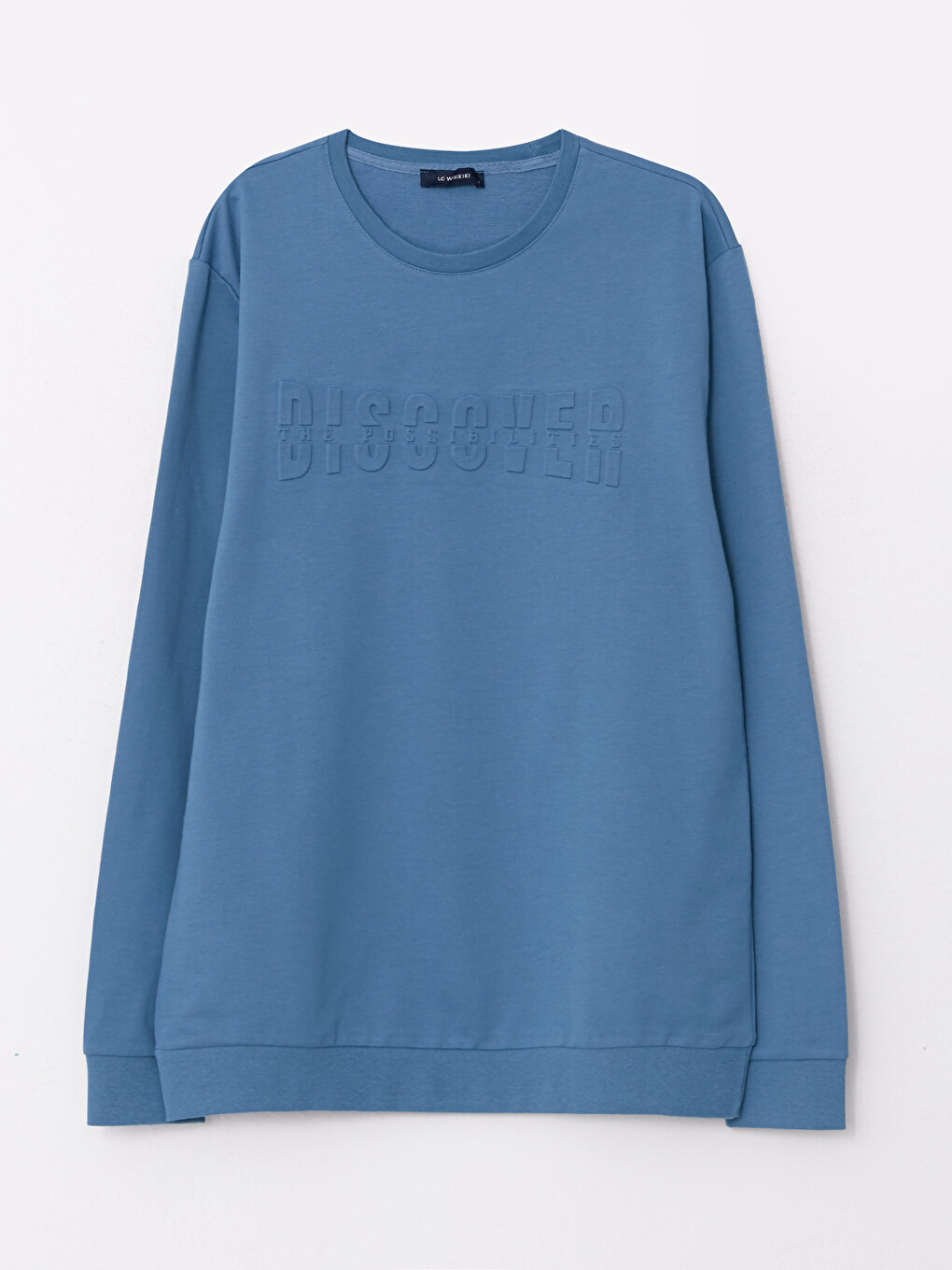 Crew Neck Long Sleeve Printed Men's Sweatshirt-5