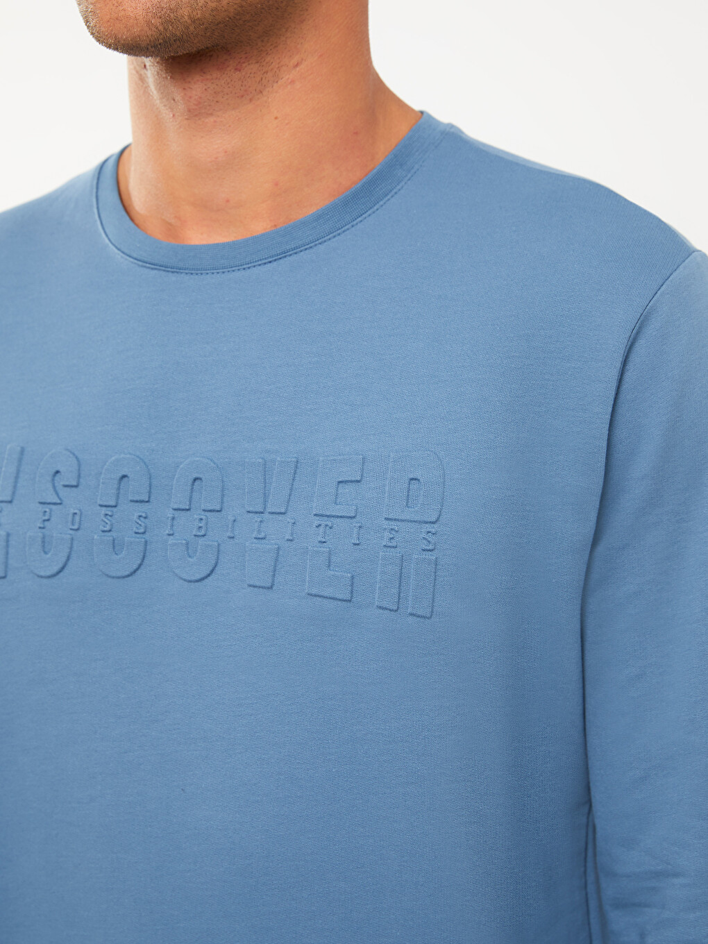 Crew Neck Long Sleeve Printed Men's Sweatshirt-3