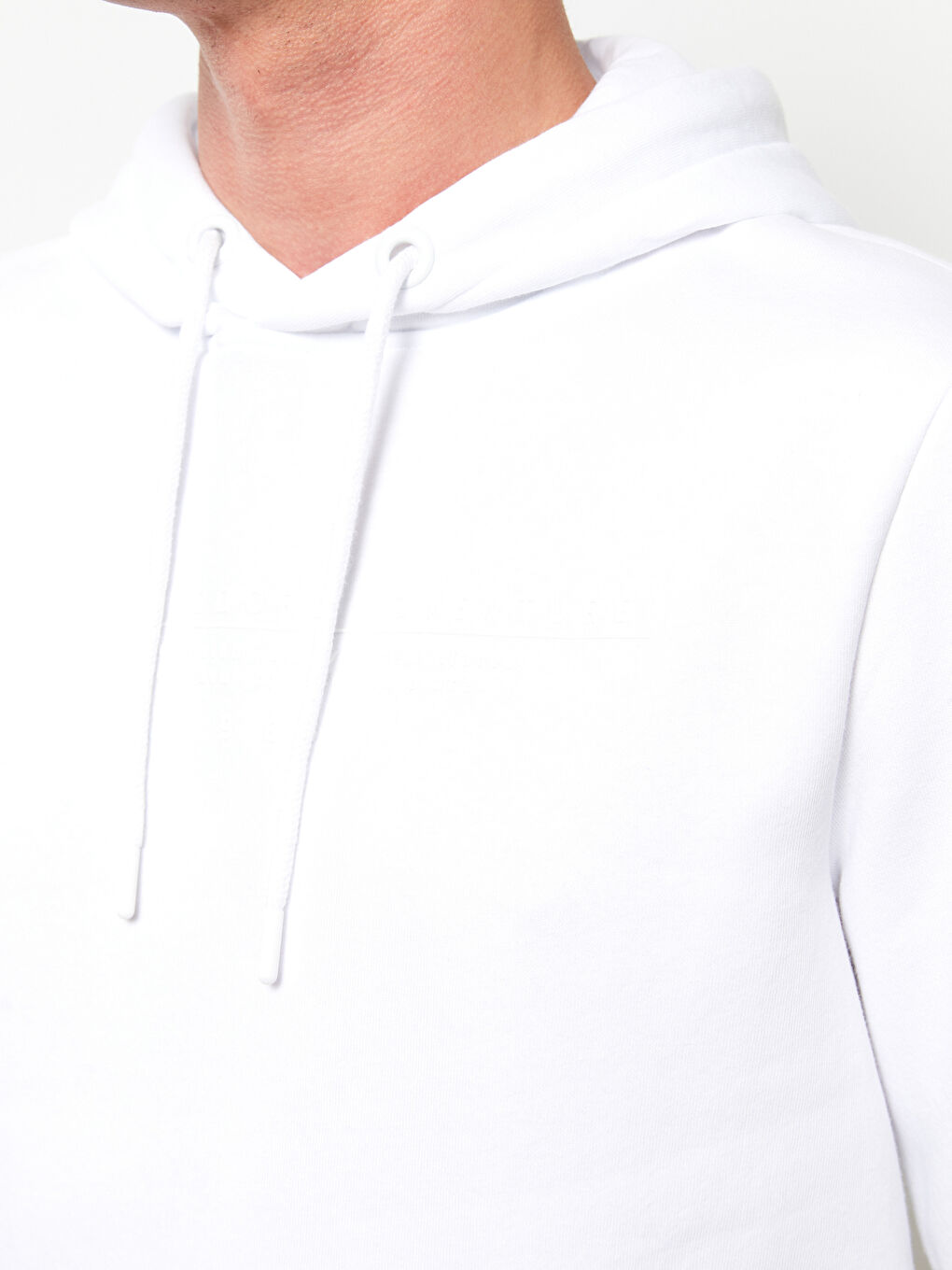 LCWAIKIKI Classic Uzun Kollu Baskılı Erkek Kalın Hoodie -W22338Z8-Q6K