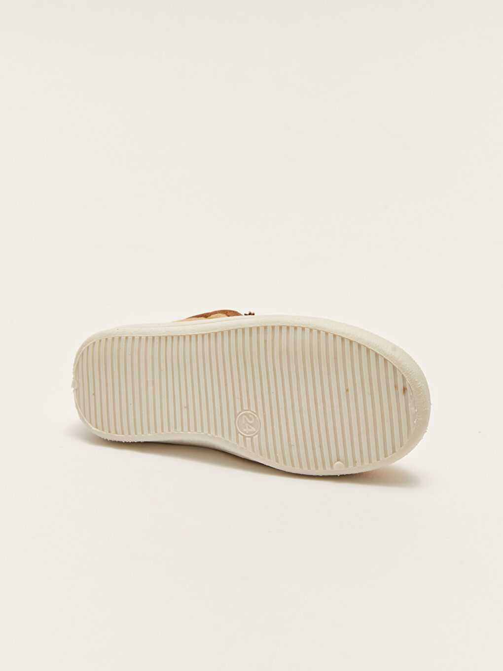 Kahverengi Nakışlı Fermuarlı Erkek Bebek Panduf-3