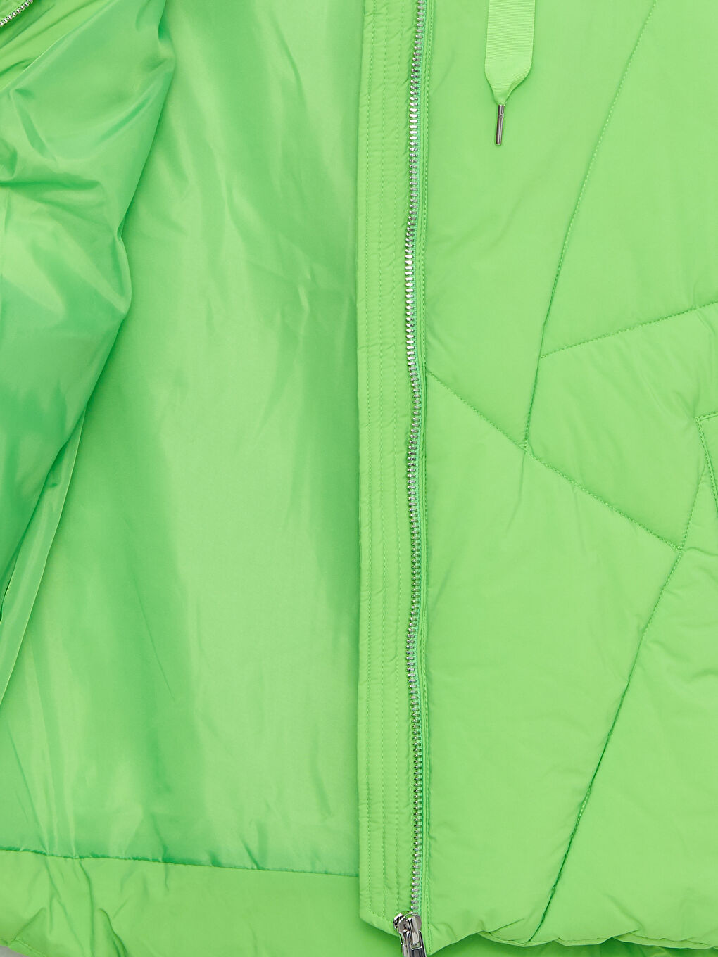 Women's Hooded Plain Puffer Coat-7