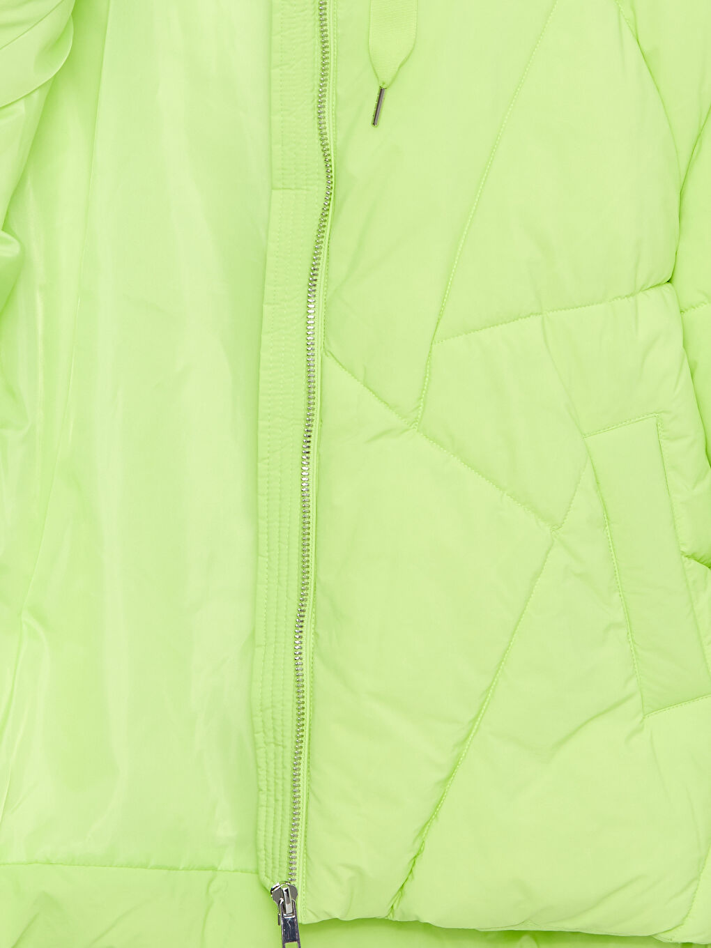 Women's Hooded Plain Puffer Coat-8