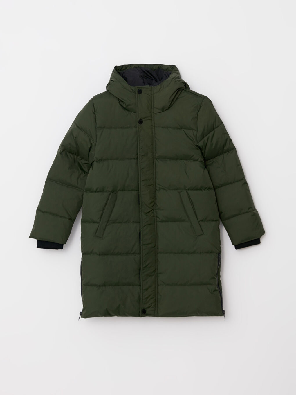 LC Waikiki Hooded Basic Boy Coat -W22386Z4-HDY