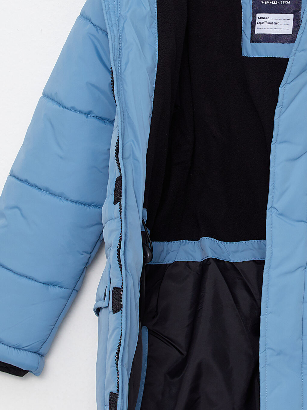 Hooded Basic Boy Coat-2