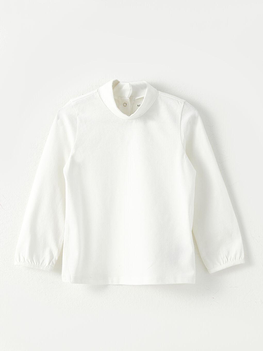 Half Turtleneck Long Sleeve Basic Baby Girl T-shirt