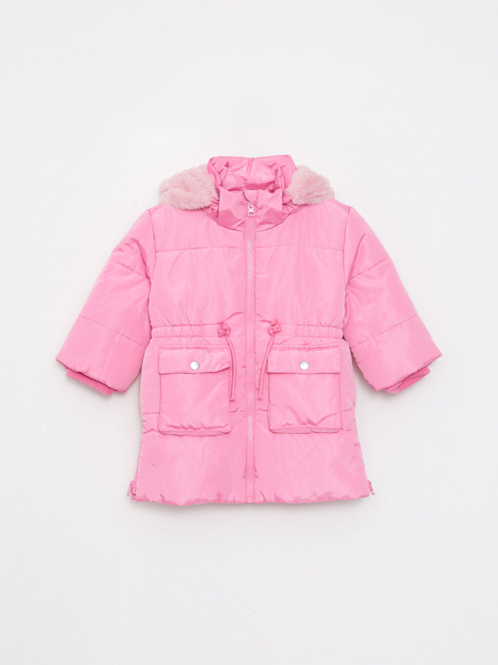 LCW baby Hooded Long Sleeve Baby Girl Coat -W22402Z1-FNL
