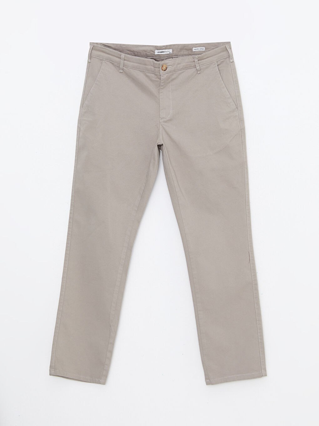 LCWAIKIKI Classic Bej Standart Kalıp Gabardin Erkek Chino Pantolon - 5