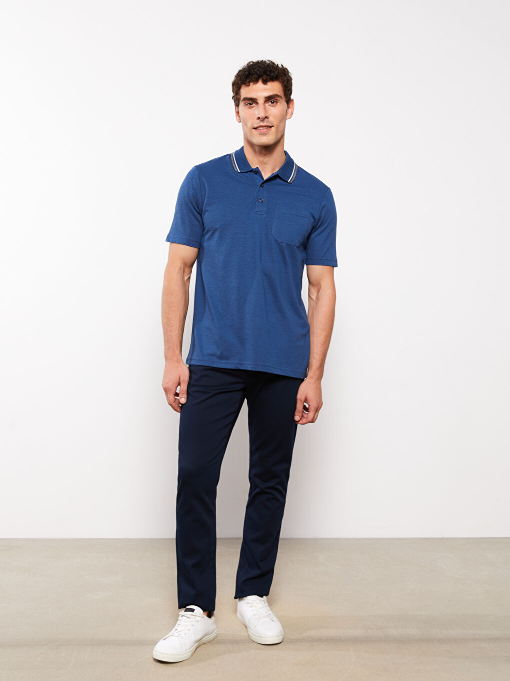 SOUTHBLUE Lacivert Slim Fit Armürlü Erkek Pantolon - 1