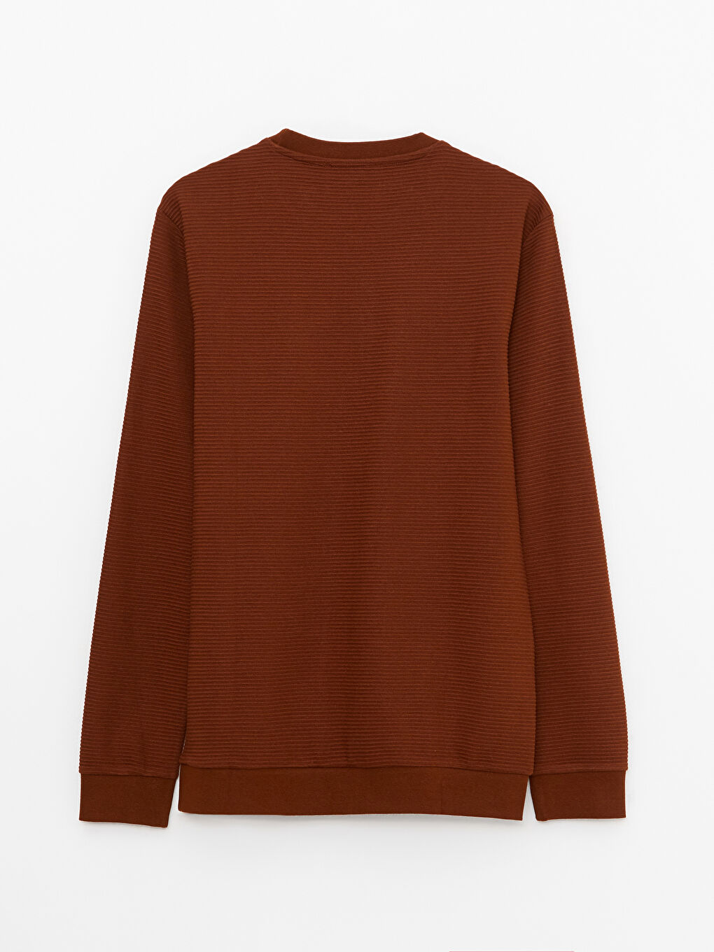 Ерлерге арналған ұзын жеңді дөңгелек жағалы свитшот-6