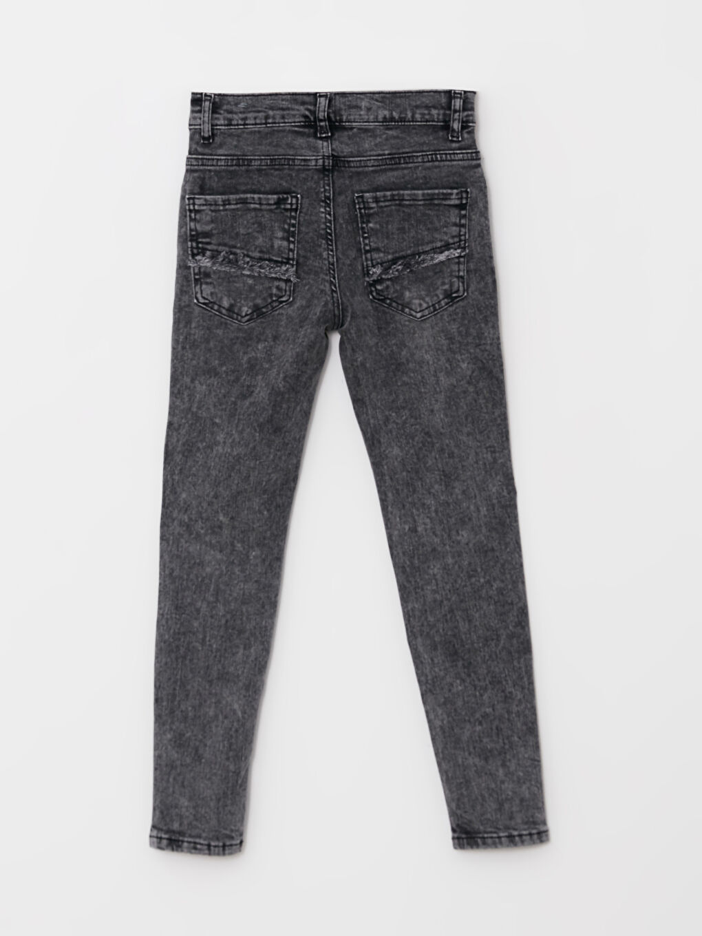 Cotton Ripped Detailed Boy Jean Trousers-3
