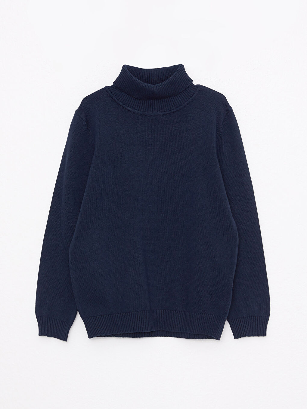 Turtleneck Basic Long Sleeve Boys' Knitwear Sweater
