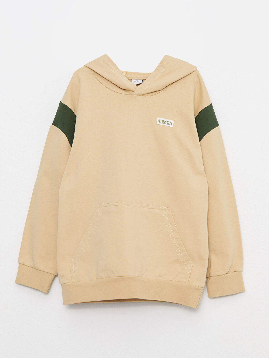 LCW Kids Hooded Printed Long Sleeve Boys' Sweatshirt -W22466Z4-FGZ