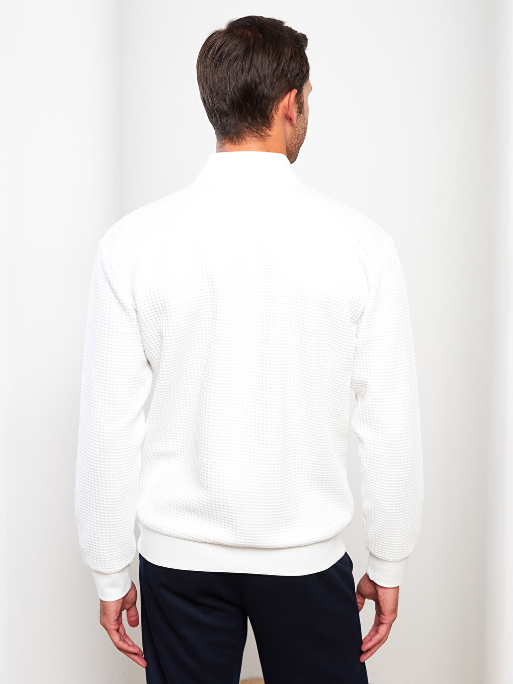 Hanorac cu Guler Tip Pâlnie pentru Bărbați-4