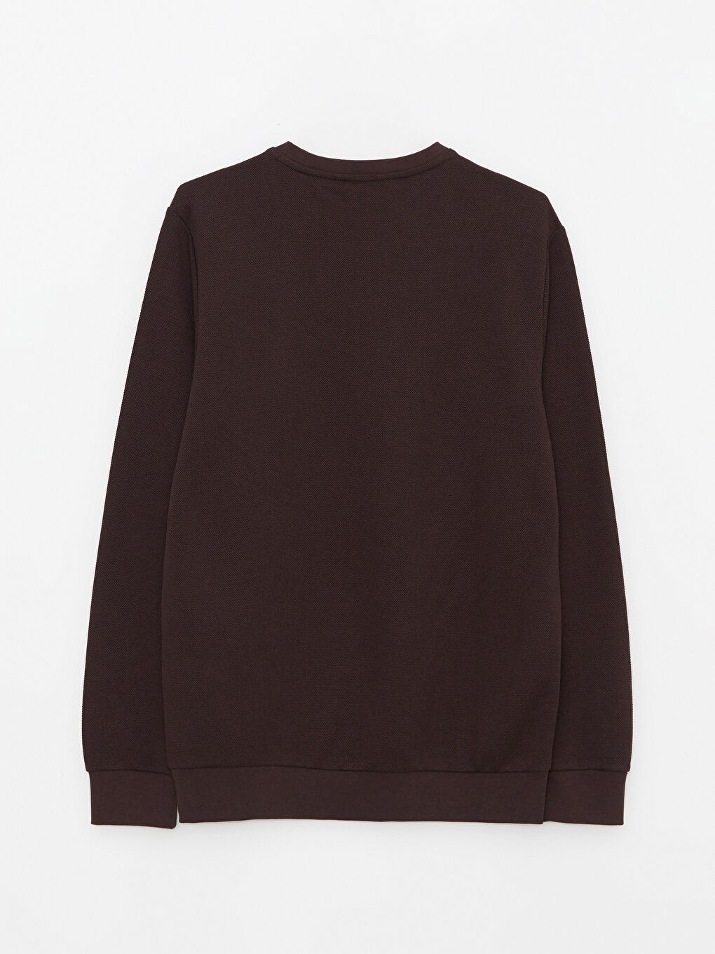 Kahverengi Bisiklet Yaka Uzun Kollu Erkek Sweatshirt-6